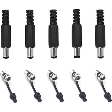 5-poliger Stecker, 5,5 mm x 2,1 mm, Lötanschluss, Elektronik (1/5)