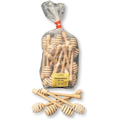 Prendimiele in legno di faggio da 14 cm (conf. 25 pz)