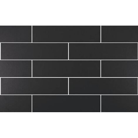 Carrelage mural faience effet graphique HAMPSTEAD Lisse Noir - boîte de 0.44 m2 Lisse Night - - boîte de 0.44 m2