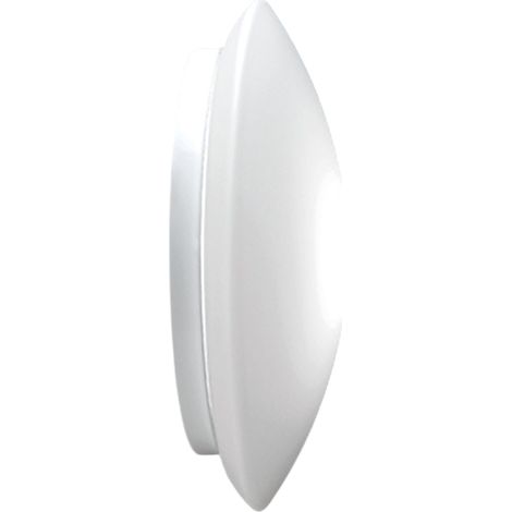Bis bayonet parete/soffitto ø.310x100mm. 1xe27 52w hs-ip20- bianco, vetro bianco (1/4)