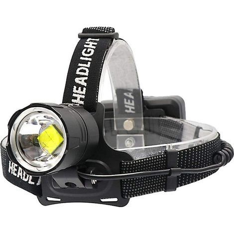 Wiederaufladbare LED-Stirnlampe XHP70.2, 10.000 Lumen, leistungsstarke Stirnlampe, Hochleistungs-Arbeitsleuchte, zoombare Stirnlampe zum Angeln, Höhlenforschen und Jagen (1/5)