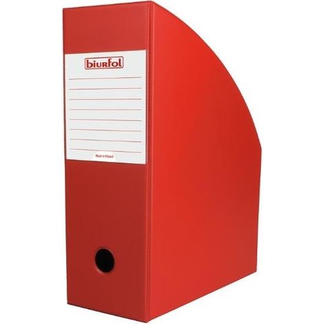Contenitore rosso per documenti da 10 cm
