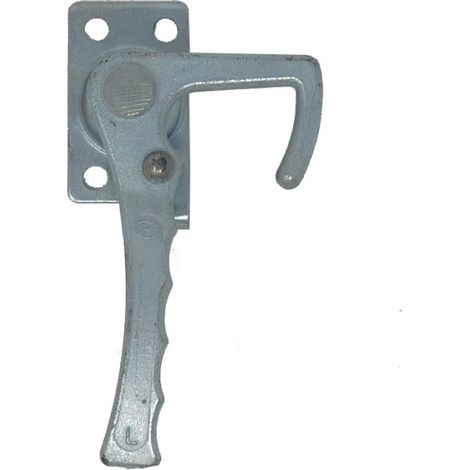 Maxter – Poignée de porte d'entrée à cylindre – Entraxe 70mm – Finition métal argenté – Sens d'ouverture gauche – Compatible fermeture 883755