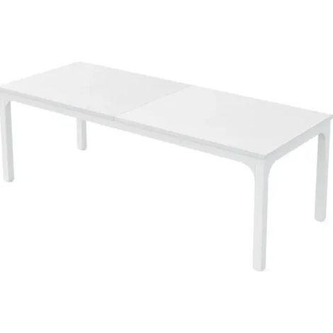 Table rectangulaire de salle à manger en MDF et métal 200x70x75 cm pour 6-8 personnes (1/5)