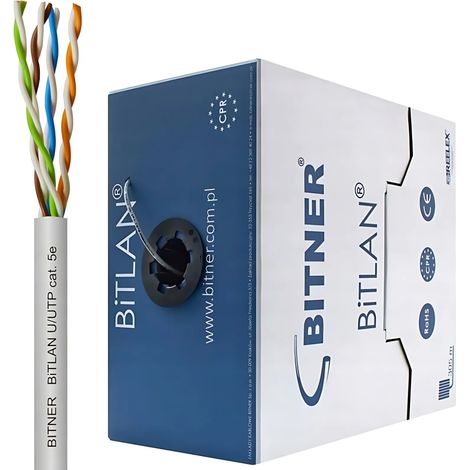 Cable de red LAN interna de par trenzado U/UTP Cat. 5e BiTLAN de 200 MHz (1/3)