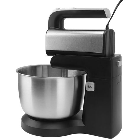 Robot pâtissier électrique 500 W, capacité 3 L, en acier inoxydable, pour la préparation des pâtes et des garnitures, prise européenne 220 V. (1/5)