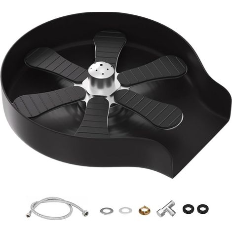 Lave Verre, Rince Verre Evier Acier Inoxydable Noir (1/5)