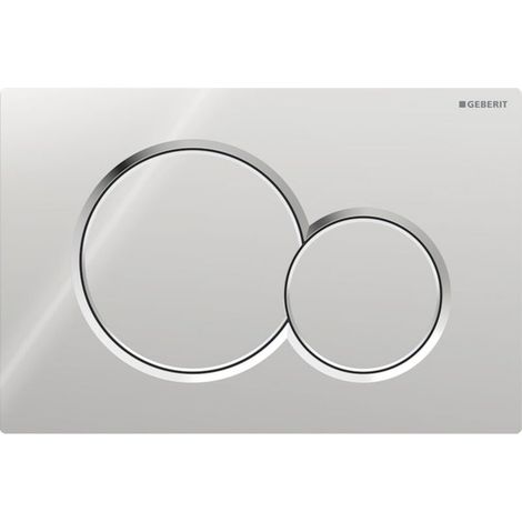 Pour Plaque de déclenchement WC Geberit Sigma01 chromé brillant – Dimensions 24.6x16.4cm – Compatible SIGMA01 – Design moderne et élégant