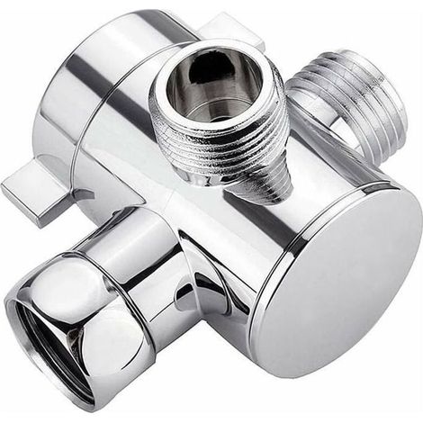 HOXILEELEOVanne di Drivation Doccia a 3 vie G12in Adattatore Multi-Funzione Bagno (1/5)