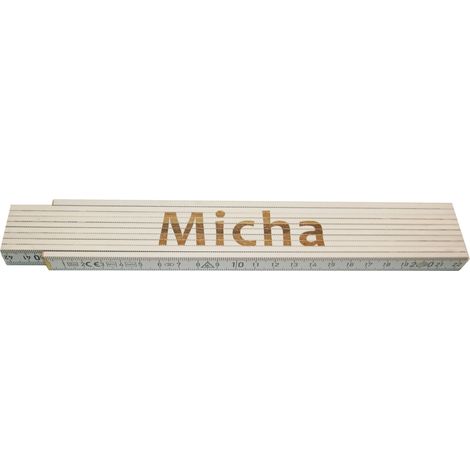 Zollstock Micha 2 m weiß Zollstock