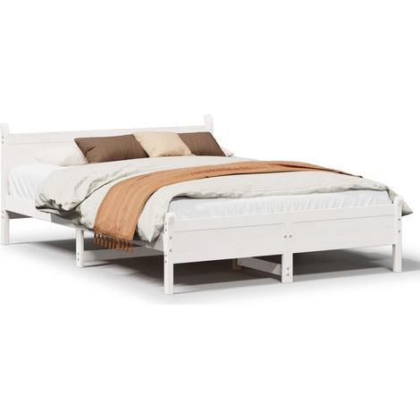 Maison Exclusive - Letto senza Materasso Bianco 120x190 cm Legno Massello di Pino