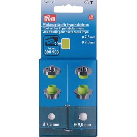 Prym - Prym (7.5-9mm) Tubolare Rivetti Attrezzo Impostato - 4 Pezzi (1/3)