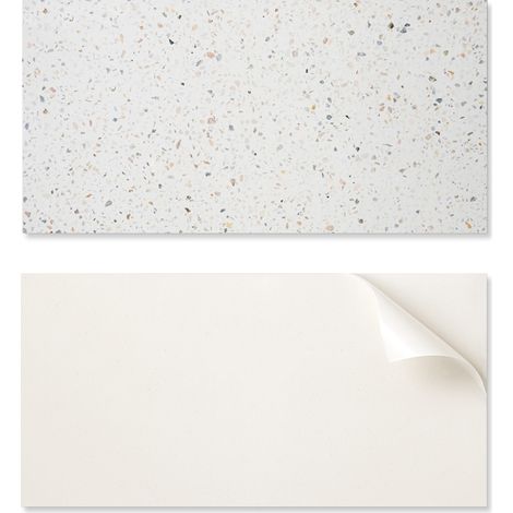 Baldosas autoadhesivas de PVC con un motivo perfecto para el pasillo, con dise帽o de piedra y part铆culas, 6x60x30 cm.