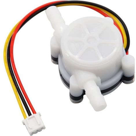 Capteur de débit d'eau YF-S401, CC 3,5-24 V, capteur à effet Hall, débitmètre 0,5-5 l/min pour cafetières, convient aux chauffe-eau et aux machines à cartes. (1/4)
