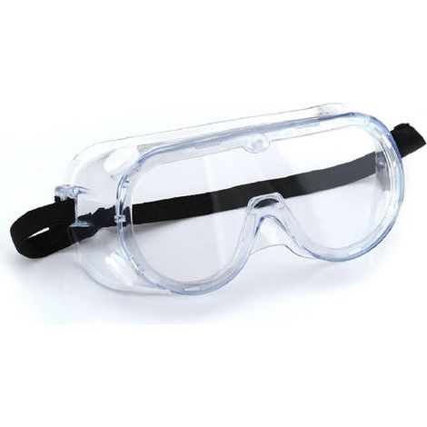 Schutzbrille gegen Spritzer und Blendung mit klarem Objektiv (1/5)