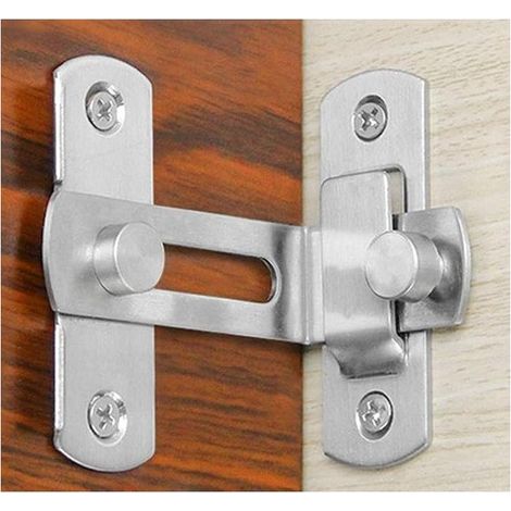 90 degree right angle door lock buckles curved locking bolts sliding lock lever bolts for doors and windows (1/5)