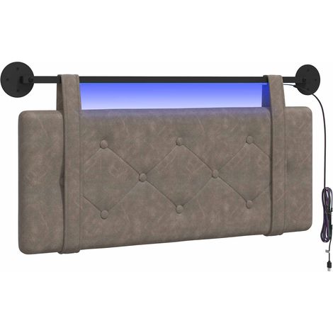 Maison Exclusive - Testiera sospesa Grigio PU Antico (1/5)