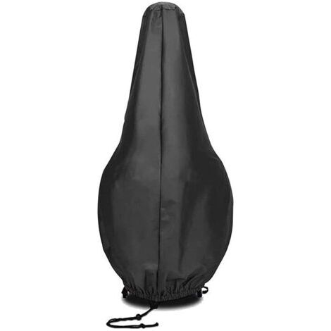 122 x 21/61 cm Runde Feuerstelle Wasserdichte Abdeckung Outdoor Feuerstelle Abdeckung Grillabdeckung BBQ Schutzhülle mit Kordelzug für Outdoor MUMU