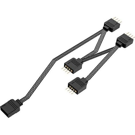 Câble pour bande lumineuse ARGB 5 V à 3 broches, répartiteur 1 vers 4 ou 6, cordon ARGB RGB FS 35 cm/13 pouces - FS 04 RGB