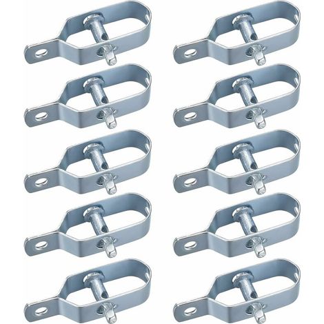 Hochwertiges Drahtgeflecht-Spannvorrichtung Set – 10 Stück Spannvorrichtungen für Zaun, Stacheldraht und Drahtseil, Spannklemmen für Zaunmontage von LO-Ron (1/5)