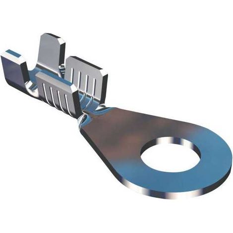 Terminale ad occhiello Foro 4,2 sezione 0,5-1,5 ottone stagnato