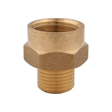 JS REDUZIERNIPPEL AGxIG FLACHDICHTEND,1/2"x3/4",MESSING