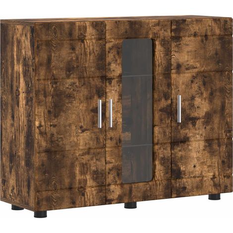 Armario de Madera Roble ahumado 88,5 x 30,5 x 73 cm vidaXL