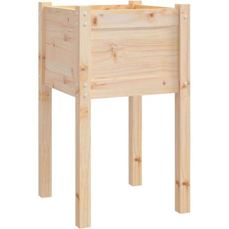 Maison Exclusive - Pflanzkübel 50x50x70 cm Massivholz Kiefer (1/5)
