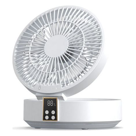Ventilateur de table silencieux ultra puissant – 1000mAh rechargeable – Oscillation 120° – 3 vitesses – Télécommande et minuterie