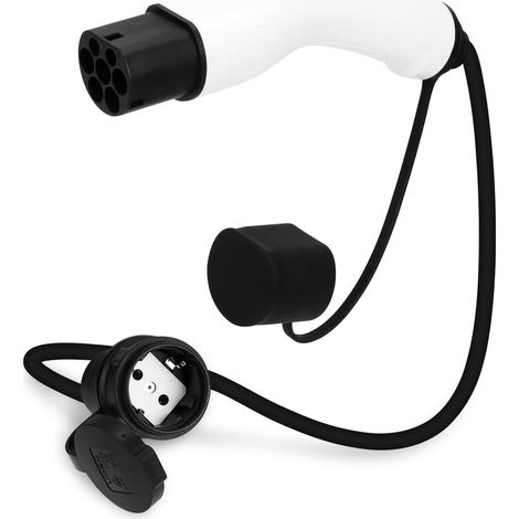 Câble de charge de type 2 pour EV, 3,5 kW 16 A 0,5 m 250 V pour voiture électrique, type 2 à type 2 résistant à l'eau et à la poussière, compatible avec tous les modèles de type 2 (1/5)