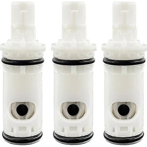 Lot de 3 cartouches de rechange 1224/1224B pour robinet MOEN, compatibles avec la plupart des robinets et douches/baignoires à double poignée Moen. (1/5)