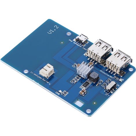 Carte d'extension batterie LiPo UPS avec alimentation autonome et double sortie USB compatible avec Raspberry Pi 3 (1/5)
