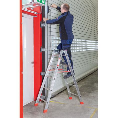 Euroline Premium 305 Sprossenstehleiter 2x6 Sprossen (1/2)