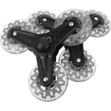 Roues de Rechange pour Chariot de Supermarché Triangulaires Compatibles Escaliers Grises (1/5)