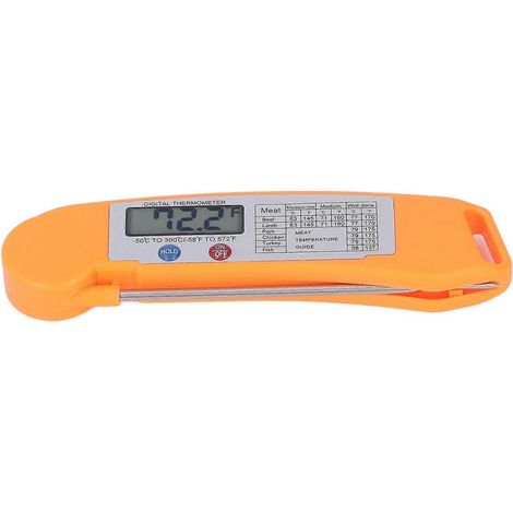 Digitales elektronisches Lebensmittelthermometer, faltbar, intelligent, sofort ablesbar, Thermometer zum Kochen