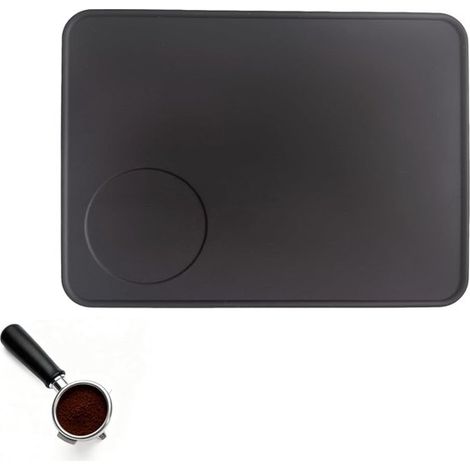 Silikon-Kaffeetampermatte und Siebträger-Abtropfmatte, 20 x 15 cm (1/5)