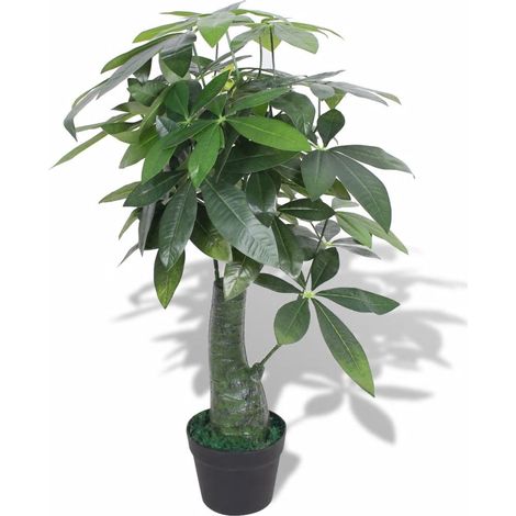 Albero della fortuna artificiale con vaso 85 cm verde DEC021929
