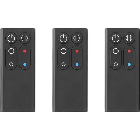 3X Télécommande de Rechange AM04 AM05 pour Modèles de Radiateur Soufflant AM04 AM05 (Noir)