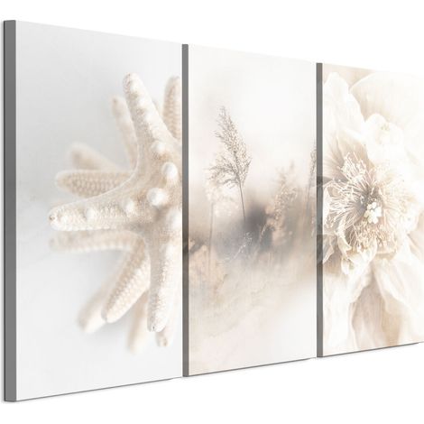 Triptychon auf italienischer Leinwand, 90 x 60 cm – Natur Triptychon auf italienischer Leinwand, 120 x 80 cm – Natur