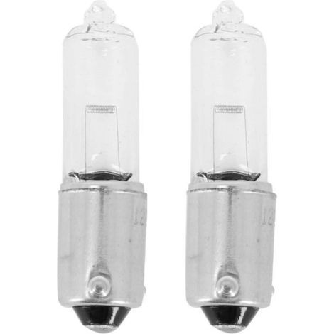 2x Ampoule 12V 21W BAY9S blanc témoin ergots décalés Clignotant Voiture Moto (1/2)