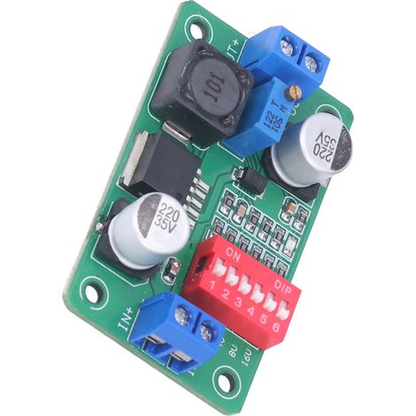 Module régulateur de tension DC-DC buck 5 pièces, ajustable LM2596S, affichage consigne 3,3V 5V, convertisseur abaisseur alimentation (1/5)