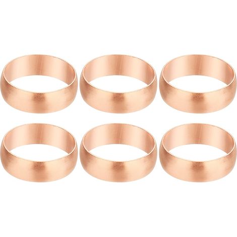 8mm Tube Embouts de Manchons Compression OD, 6Pcs Kit d'Assortiment Raccords à Virole en Cuivre pour Gaz d'Eau d'Air - 20mm (1/5)