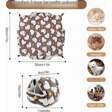 Guinea Pig Hammock Bed Double Pet Hammock (1/4)