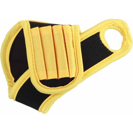 Bracelet magnétique ajustable, aimant portable pour maintenir les fixations métalliques (jaune) (1/5)
