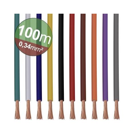 Assortimento Quadrios cables eléctricos 10m blanco cobre