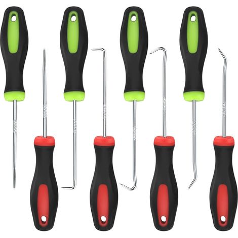 8-teiliges Präzisions-Mechanik-Pick- und Schraubendreher-Set, Haken mit großer Reichweite, Plektrum und Haken, Präzisions-Picks und -Haken, O-Ring-Entfernungswerkzeug (1/5)