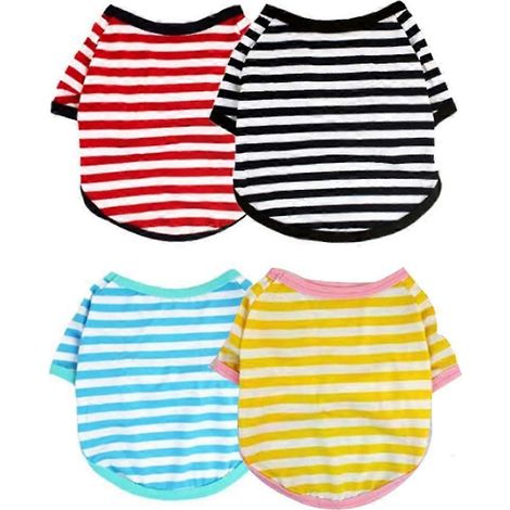 Ropa de verano para perros de 4 piezas. Ropa para mascotas. (1/5)