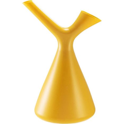 Arrosoir 1,2 L/1,5 L grande capacité, incassable, en plastique, pour plantes et autres besoins. Jaune. (1/5)