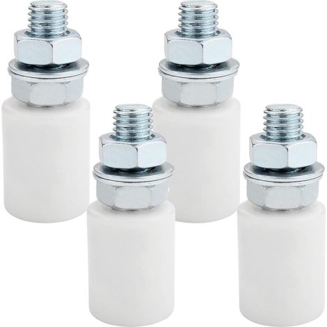 Roulette Portail Coulissant 4 pcs, Guide Portail Coulissant, Galet Porte Coulissante Nylon 30x40, Kit Portail Coulissant sans Bruit pour Portail/Porte (1/5)