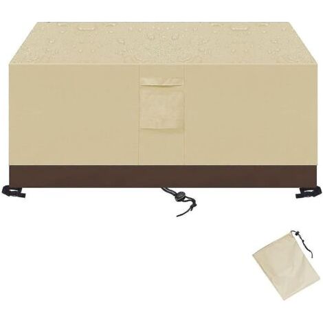 Housses de jardin imperméables Oxford 420d pour mobilier de terrasse, disponibles en 58 tailles (110 x 110 x 85 cm). (1/3)
